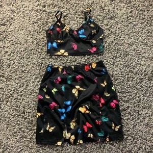 Two Piece Butterfly Outfit
